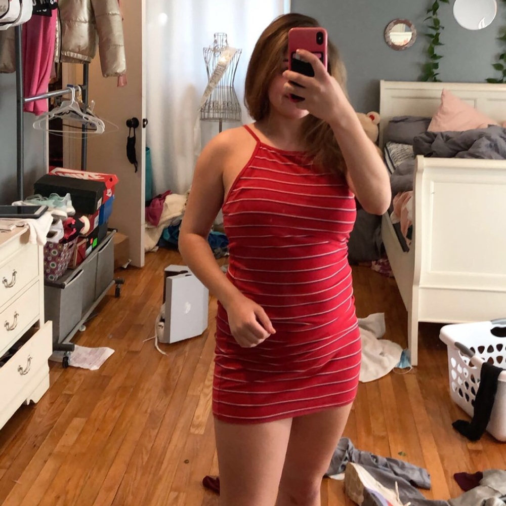 Garage Halter Mini Dress// Size- Medium